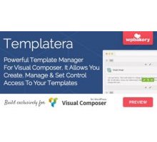 Templatera 1.1.11 плагин визуальный конструктор страниц