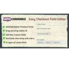 WooCommerce Easy Checkout Field Editor плагин wordpress