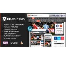 Club Sports шаблон спортивный клуб тема wordpress