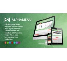 AlphaMenu скрипт mega menu