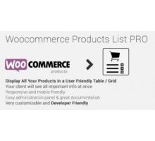 Woocommerce Products List Pro плагин wordpress
