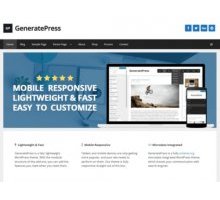 Generatepress адаптивный шаблон тема wordpress