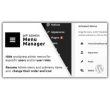 WP Admin Menu Manager плагин wordpress