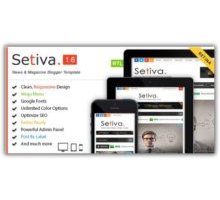 Setiva адаптивный шаблон Blogger