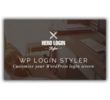 Hero Login Styler адаптивный шаблон входа wordpress
