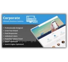 Corporate адаптивный бизнес шаблон wordpress