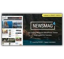 Newsmag адаптивный шаблон тема wordpress