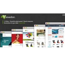 Venedor адаптивный шаблон WooCommerce wordpress