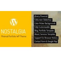 Nostalgia портфолио отзывчивый шаблон тема wordpress