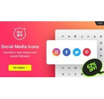 Social Media Icons социальные кнопки плагин wordpress