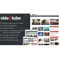 VideoTube отзывчивый видео шаблон для wordpress