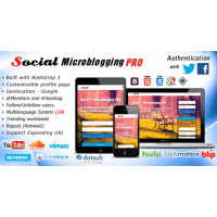 Social Microblogging Pro rus скрипт социальной сети