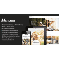 Mercury for Photography адаптивный шаблон фотографии wordpress