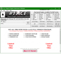 #1 ACE Search Engine Submission Software программа для разработчиков веб-сайтов