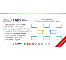 Zozo Tabs 6.5 меню вкладки для Вашего сайта