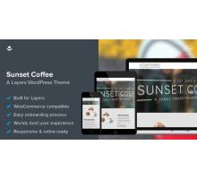 Sunset Coffee 1.1 адаптивный шаблон wordpress