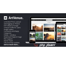 ArtVenue 5.0.2 скрипт по обмену фотографиями, обоями, картинками