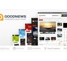 Goodnews 5.8.3 адаптивный новостной шаблон wordpress
