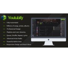 Youtubify 1.9.1 скрипт музыкального сайта