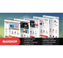SJ Maxshop 1.1.0 адаптивный шаблон интернет магазина Joomla