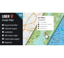 UBER Google Maps 1.0.12 адаптивный плагин карт wordpress