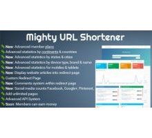 Mighty URL Shortener 1.1.0 скрипт сервис коротких ссылок