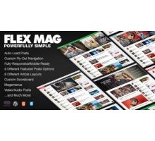 Flex Mag 1.10 адаптивный шаблон wordpress