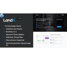 LandX 1.4.4 адаптивный шаблон wordpress