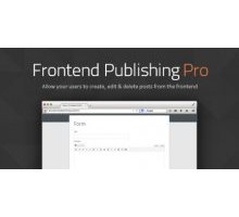 Frontend Publishing Pro 3.1.0 плагин wordpress