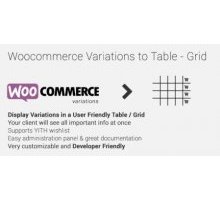 Woocommerce Variations to Table Grid плагин wordpress