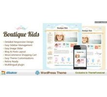 Boutique Kids Creative адаптивный шаблон тема wordpress