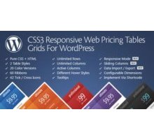 CSS3 Responsive Web Pricing Tables Grids For WordPress плагин wordpress