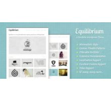 Equilibrium адаптивный шаблон тема wordpress