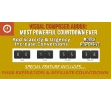 Visual Composer Addon Countdown Rocket wordpress
