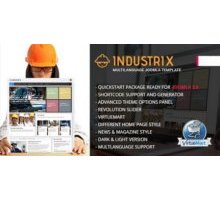 Industrix адаптивный бизнес шаблон joomla