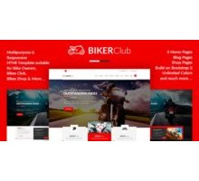 BikersClub адаптивный шаблон HTML