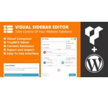 Visual Sidebar Editor плагин wordpress