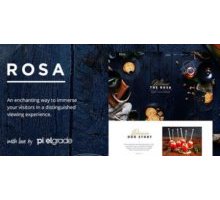 ROSA адаптивный шаблон ресторан wordpress