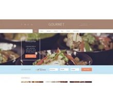 Gourmet шаблон ресторана тема wordpress