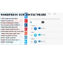 Wordpress CSS3 Animation Social Share Plugins плагин социальных кнопок