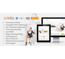 Adelia адаптивный шаблон бизнес тема wordpress