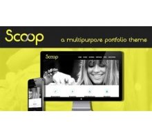 Scoop адаптивный шаблон тема wordpress