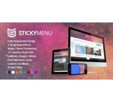 StickyMenu скрипт mega menu