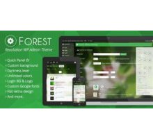 Forest адаптивная тема админ панель wordpress