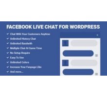Facebook Live Chat for WordPress плагин wordpress