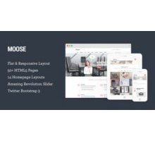 Moose адаптивный HTML5 шаблон