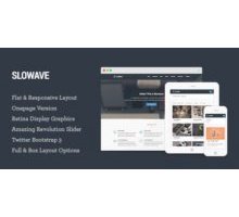 Slowave адаптивный HTML5 шаблон