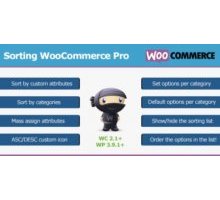 Sorting WooCommerce Pro плагин wordpress