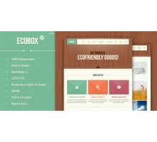 Ecobox адаптивный шаблон тема wordpress