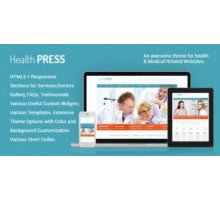 HealthPress адаптивный шаблон тема wordpress